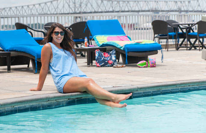 Southern Shirt Company Pocket Tank makes the perfect swimsuit coverup!