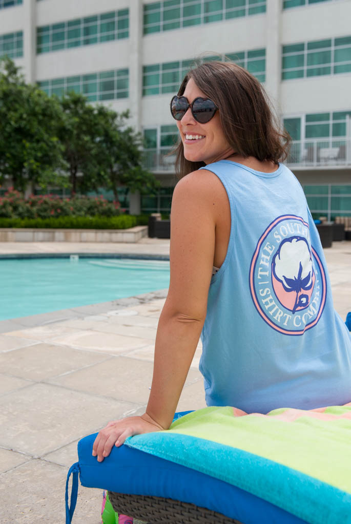 Southern Shirt Company Pocket Tank makes the perfect swimsuit coverup!