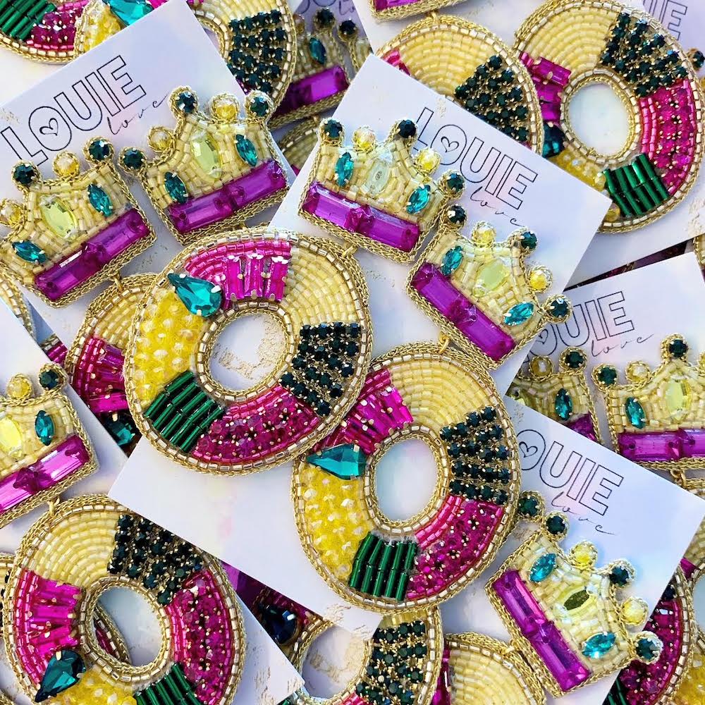 King Cake Earrings
